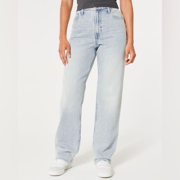 Hollister ULTRA HIGH-RISE DAD JEANS BAGGY JEANS Abercrombie - Picture 3 of 7